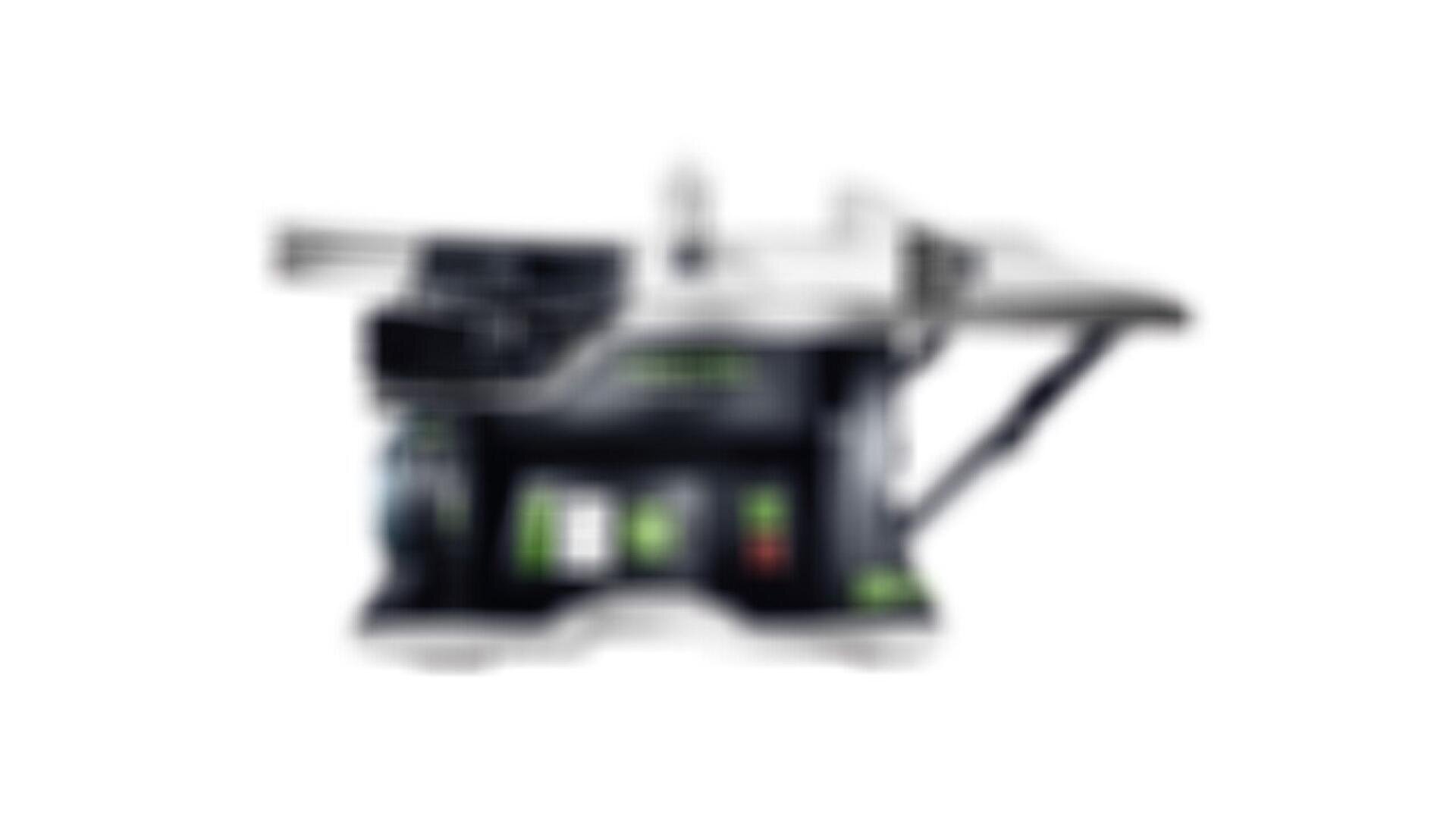 Image floue d'une machine ou d'un appareil électronique avec des boutons et un écran, principalement noir et gris avec des accents verts. Les détails spécifiques ne sont pas clairs en raison du flou.