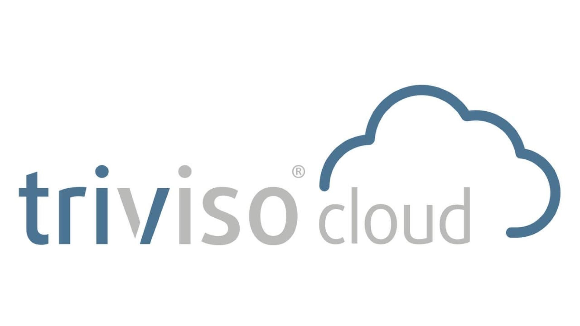 L'image montre le logo de triviso cloud, avec triviso écrit en lettres minuscules bleues et grises et le mot cloud en gris, accompagné d'un simple graphique de contour de nuage bleu.