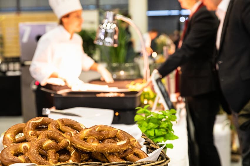Bretzel au stand de restauration de Wassermann.